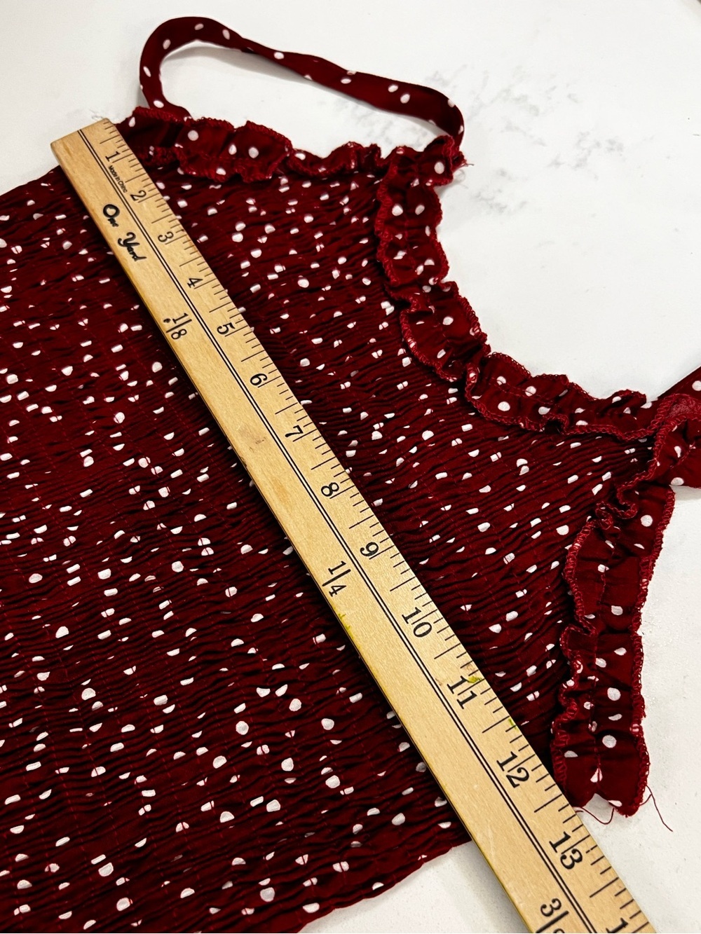 Red Polka Dot Midi Sundress with Button Front - Picture 11 of 16